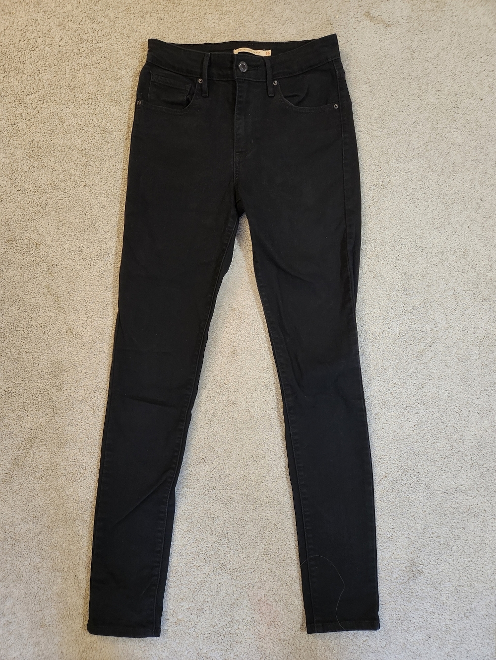 Levi's Black High Rise Skinny Jeans 26